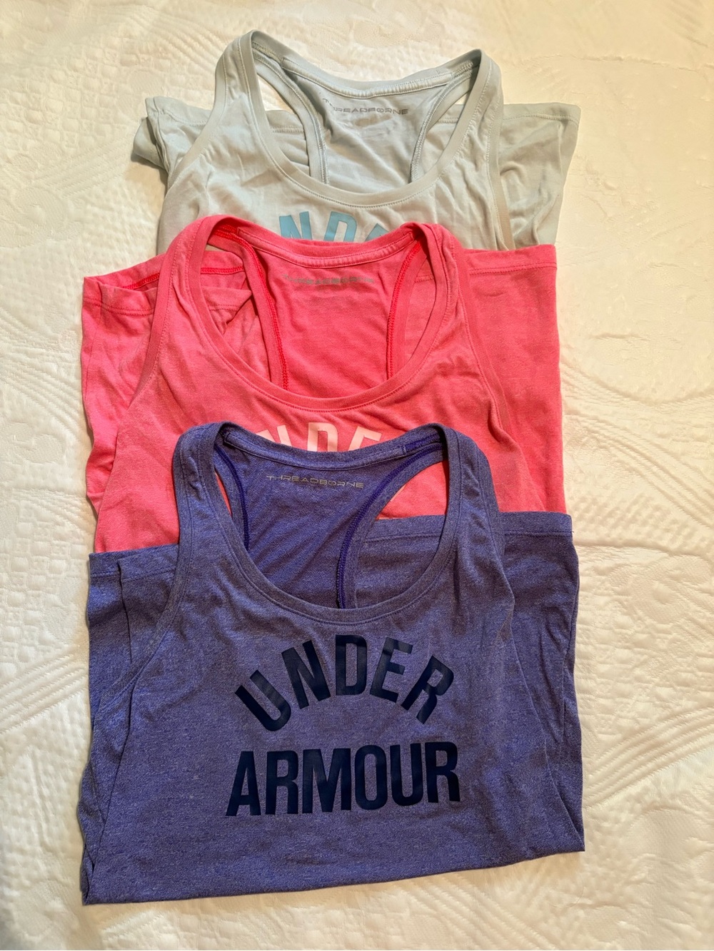 Under Armour Women’s Threadborne Tank Top Bundle Size Small Lot of 3 Athletic
